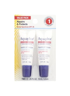 Aquaphor Aquaphor, Lip Protectant + Sunscreen, SPF 30, Fragrance Free, 2 Tubes, 0.35 fl oz (10 ml) Each  - Image 2