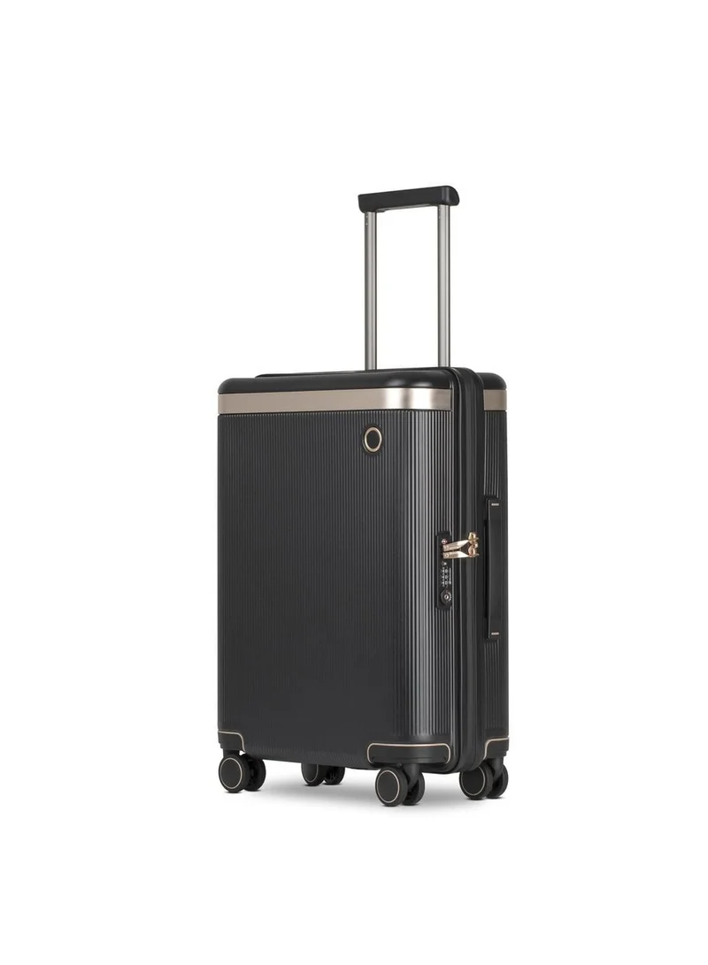 Echolac Dynasty 67cm 4 Double Wheel Check-In Luggage Trolley - Black/Gold