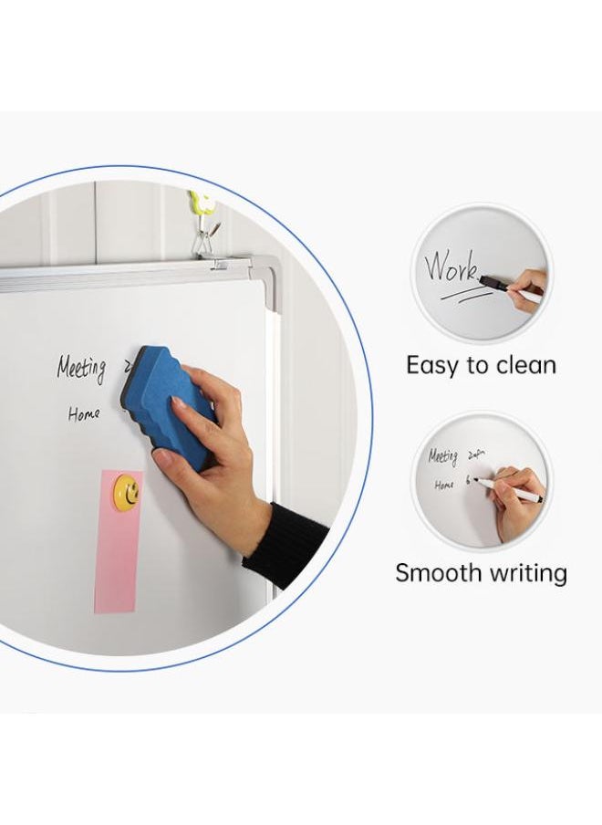 Joy & Learn Joy & Learn Magnetic Writing White Board - Smooth & Easy to Wipe, Aluminum Frame, Includes Wall-Mounted Hangers & Pen Tray (45x60 cm)  - Image 2