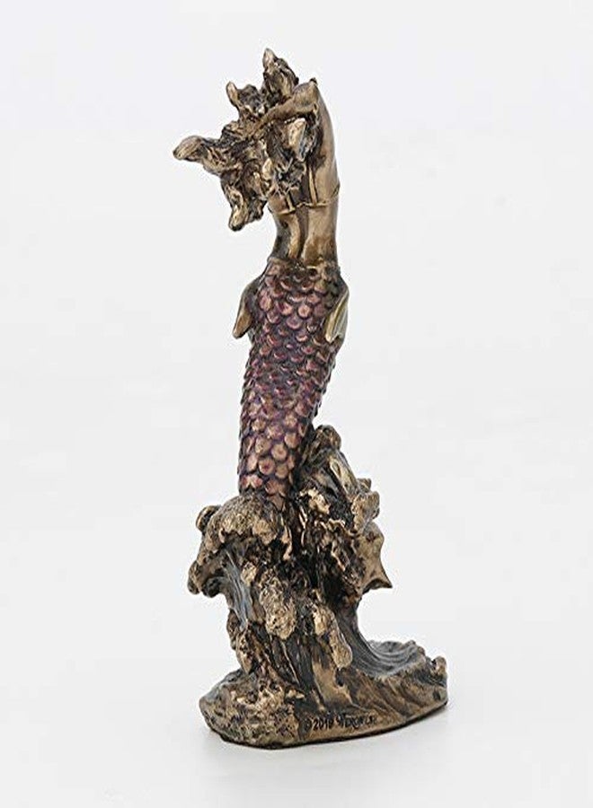 فيرونيز ديزاين تمثال من تصميم فيرونيز، بطول 3.5 بوصة، ييمايا سانتيريا أوريشا، أم الجميع وإلهة المحيط، مصنوع من الراتنج المصبوب ومطلي يدويًا بلمسة نهائية برونزية عتيقة، قطعة ديكور منزلي - Image 4