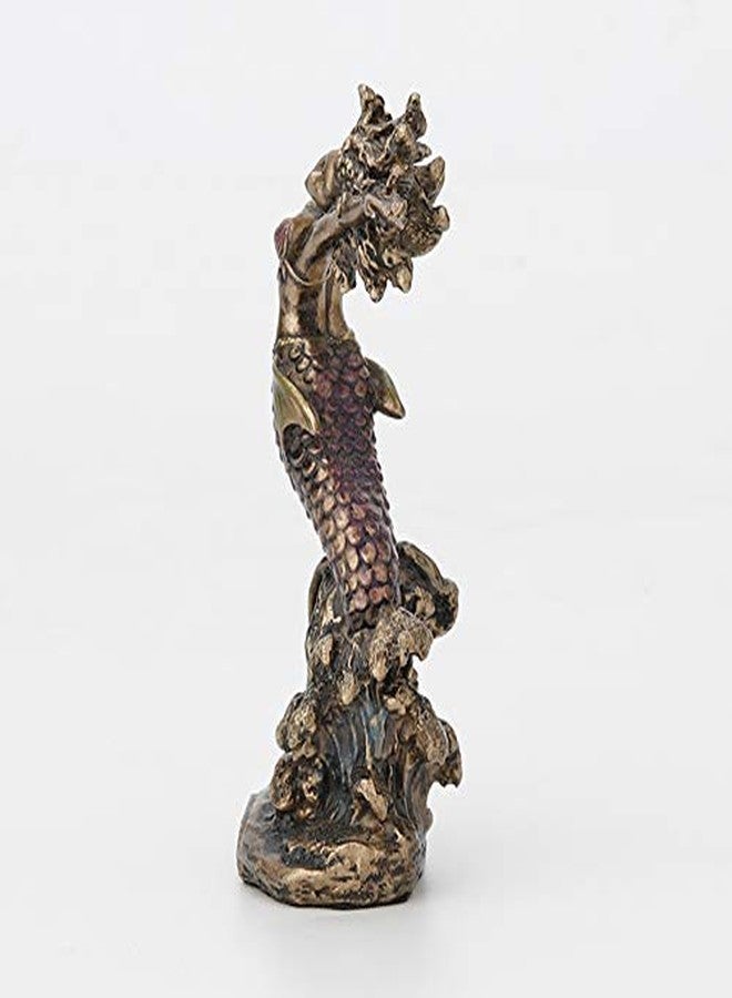فيرونيز ديزاين تمثال من تصميم فيرونيز، بطول 3.5 بوصة، ييمايا سانتيريا أوريشا، أم الجميع وإلهة المحيط، مصنوع من الراتنج المصبوب ومطلي يدويًا بلمسة نهائية برونزية عتيقة، قطعة ديكور منزلي - Image 3