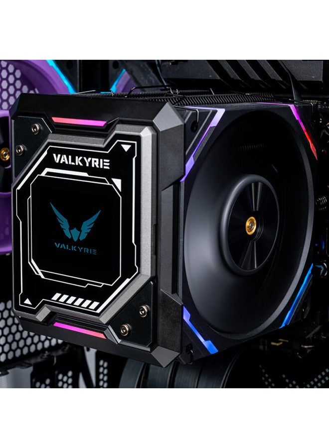 Valkyrie R125 Loki Vk Cpu Air Cooler, 7 Soldered Copper Heat Pipes, 2.4-inch Ips Lcd Display, Compatible With Lga1700 Am5 - Image 4