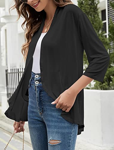 Yekaty Plus Size Summer Cardigan Black Cardigans for Women Shawls and Wraps for Evening Dresses - Image 3