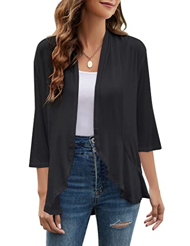 Yekaty Plus Size Summer Cardigan Black Cardigans for Women Shawls and Wraps for Evening Dresses - Image 1