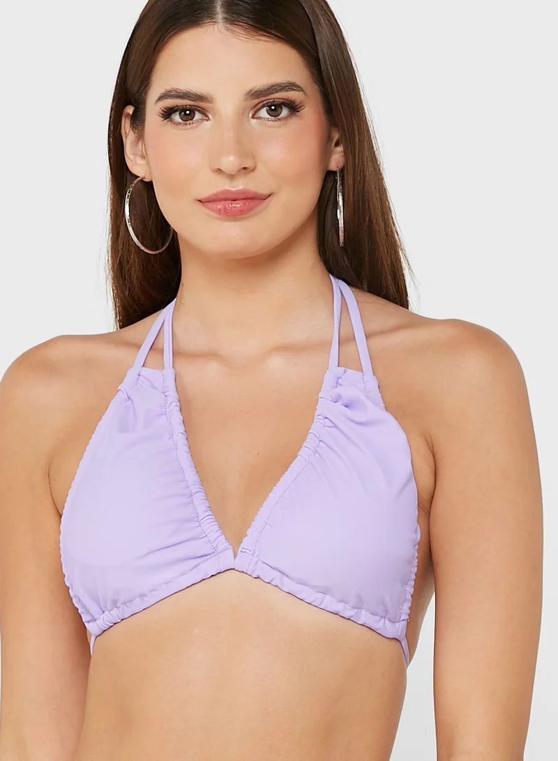 Coconut Cove Ruched Halter Neck Bikini