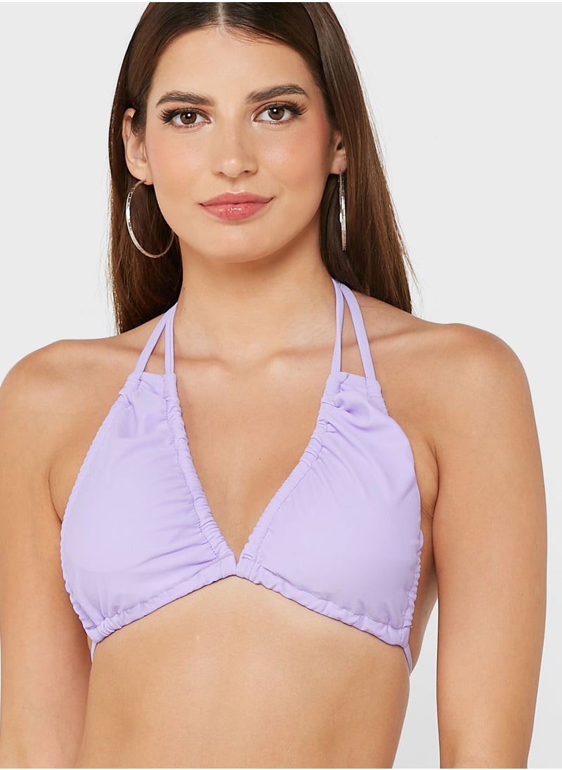 Coconut Cove - Ruched Halter Neck Bikini - Image 1