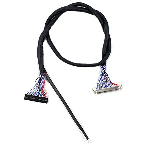VSDISPLAY LVDS Cable FIX-30P 2ch 8bit for 17" 19" 20.1" 21.5" 1920x1050 Length 50cm, Laptop Screen LVDS Signal Wire - Image 1