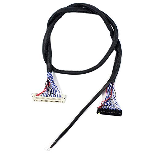 VSDISPLAY LVDS Cable FIX-30P 2ch 8bit for 17" 19" 20.1" 21.5" 1920x1050 Length 50cm, Laptop Screen LVDS Signal Wire - Image 2