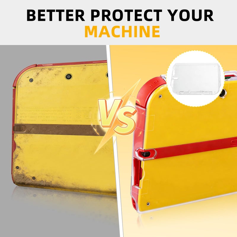KEUYE Shell Compatible with 2DS, Clear Plastic Screen Hard Protector Case Comaptible with 2DS Accessories - Image 4