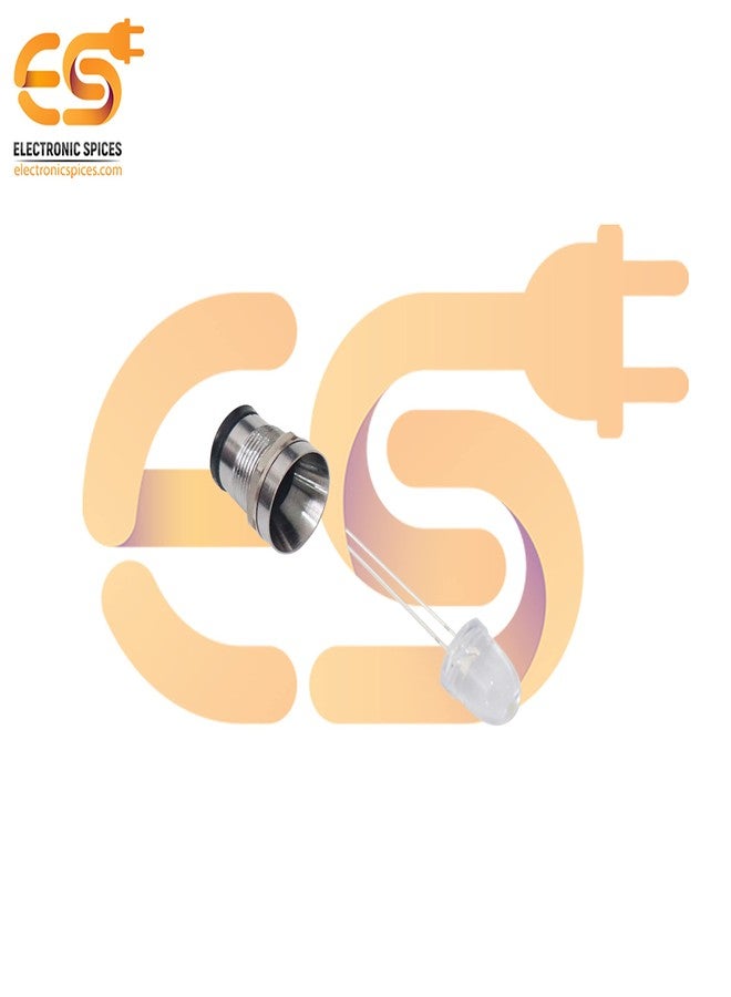 Electronicspices Electronic Spices 10mm Metal Led Light Mounting Holder Pack of 10pcs - Image 5