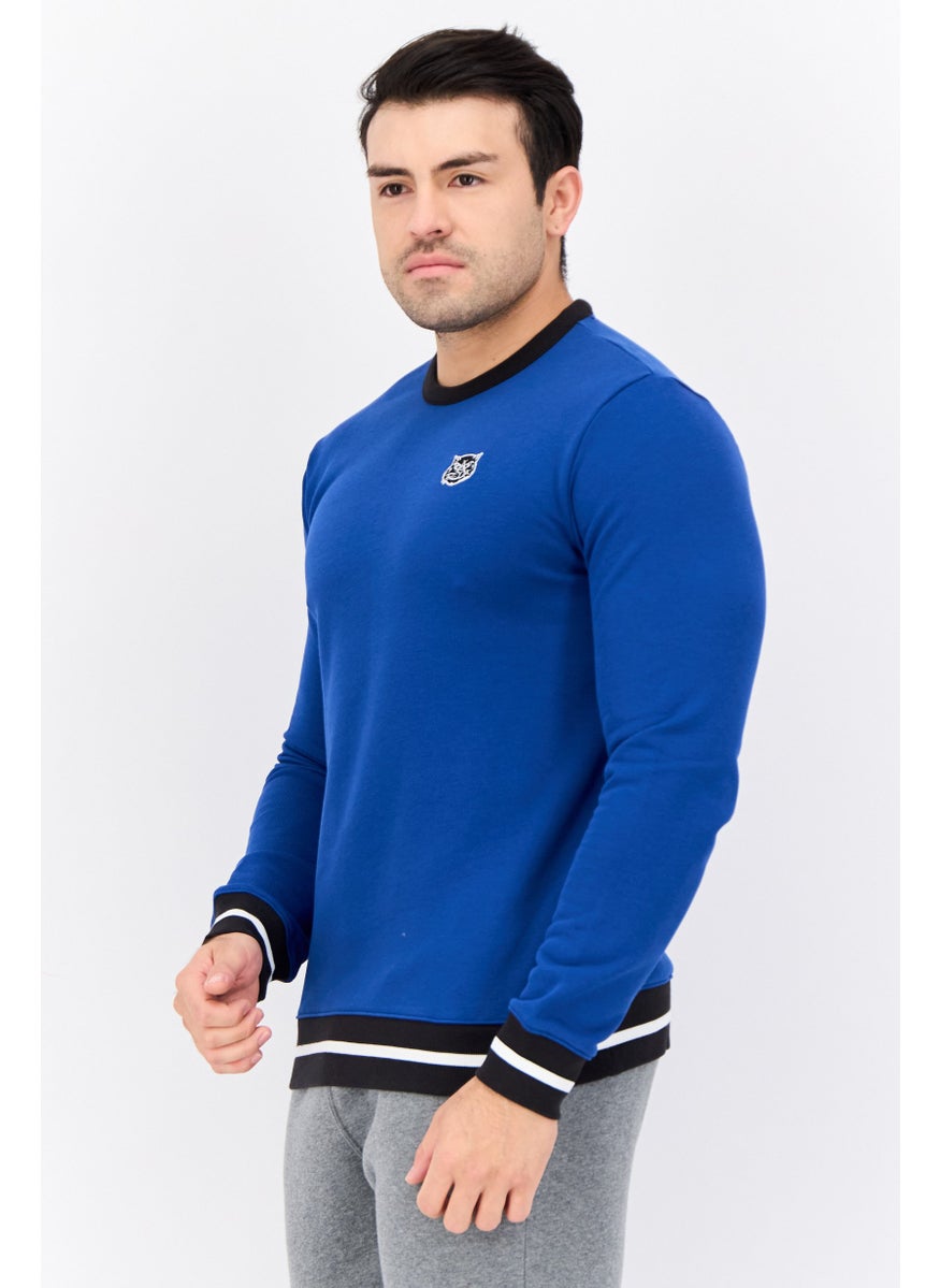 PUMA Men Sportswear Fit Long Sleeve Outdoor Sweatshirts, Blue  - Image 4