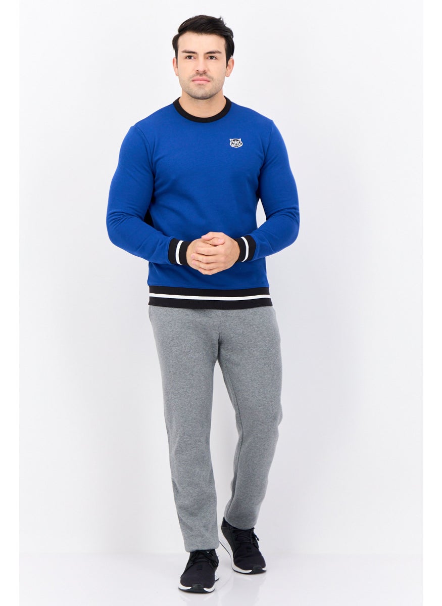 PUMA Men Sportswear Fit Long Sleeve Outdoor Sweatshirts, Blue  - Image 3