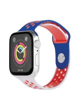Colors: blue/red/white