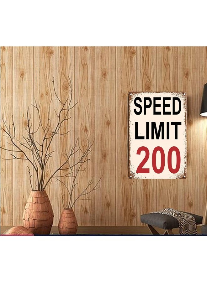 VSIIKO Man Cave Decor Race Car Posters For Men Bedroom Garage Accessories Funny Metal Tin Signs Room Stuff Wall Decor Speed Limit 200 Sign 8x12 Inch - Image 3