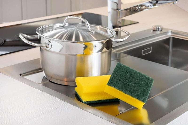 Fitto Heavy Duty Classic Nail Saver Scrub Sponge, 36 Units/Pack – Premium Cleaning Sponge for Kitchen, Bathroom, and Household Cleaning, Long-Lasting, Durable, Scratch-Free - Image 4