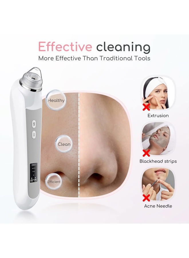 TTozka Blackhead Remover Vacuum, Black Head Remover for Face with Canera, Pore Vacuum for Men and Women, USB Interface Type Blackhead Remover Tools, Equipped with 6 Suction Heads and 3 Gears - Image 4