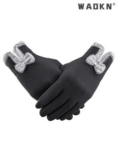 WAOKN Women's Warm Touch Screen Windproof Gloves, Thickly Lined with Fleece for Winter, Designed for Women and Girls, the Choice for Warmth and Comfort  - Image 1
