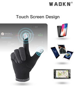 WAOKN Women's Warm Touch Screen Windproof Gloves, Thickly Lined with Fleece for Winter, Designed for Women and Girls, the Choice for Warmth and Comfort  - Image 3