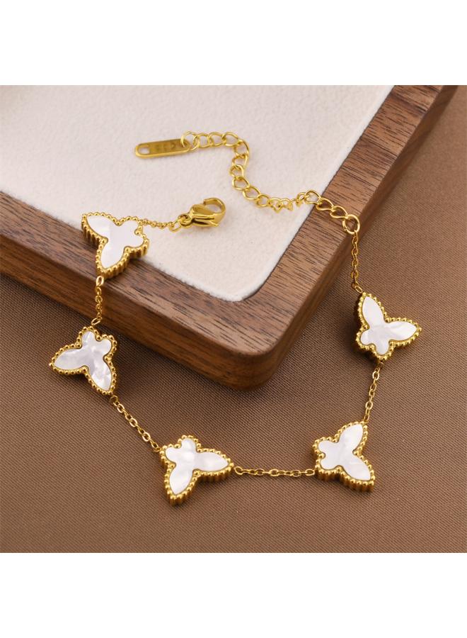 European And American Jewelry All-match Titanium Steel Bracelet Korean Bohemian Elegant Titanium Steel Non-fading Bracelet Female Jewelry