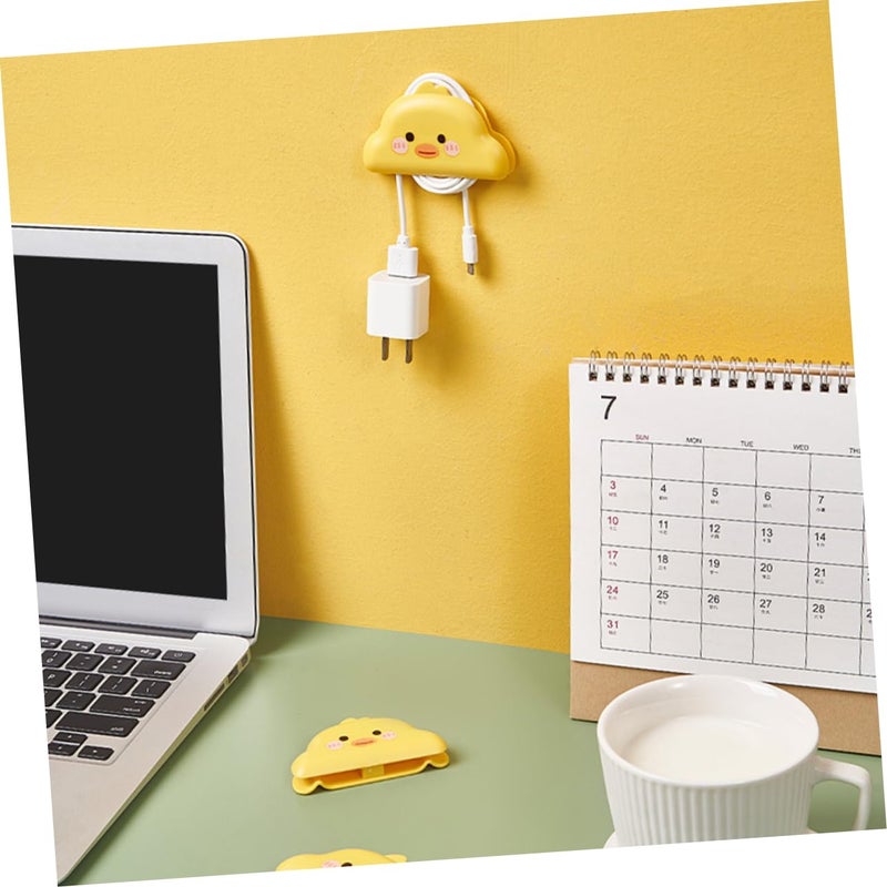 4Pcs Cartoon Cord Organizers Cable Winders For Kitchen Appliances White - Image 4
