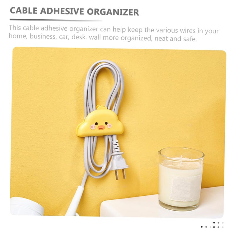 4Pcs Cartoon Cord Organizers Cable Winders For Kitchen Appliances White - Image 5