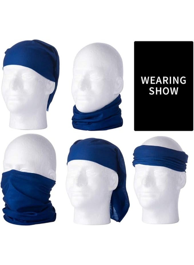 VIUAUAX 3pcs Sun UV Protection Face Bandana Kit Neck Gaiter, Reusable Washable Cloth Half Scarf Outdoor Cycling Motorcycle Balaclava for Men Women.Outdoor sunscreen neck scarf quick-drying multifunctional magic bandana cycling sports breathable neck cover cycling masks - Image 3