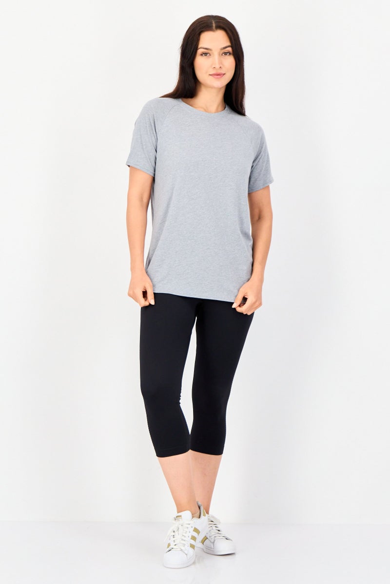 UNDER ARMOUR Women Loose Fit Short Sleeves Training T-shirt, Grey - Image 4