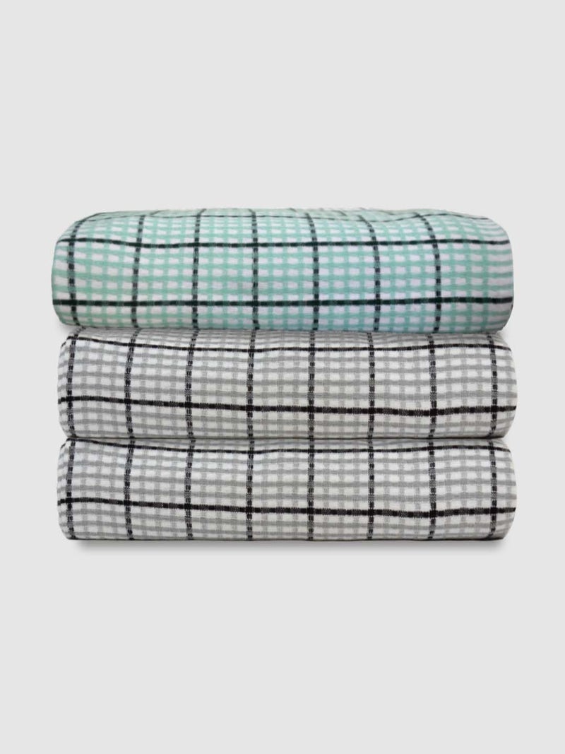 Athom Living Premium Bath Towel 75 x 150 cm Pack of 3 Waffle Towel,Ultra Absorbent, Quick Dry, and Durable - Ideal for Spa, Gym, and Everyday Use Cotton Towel, Multi Color - Image 1