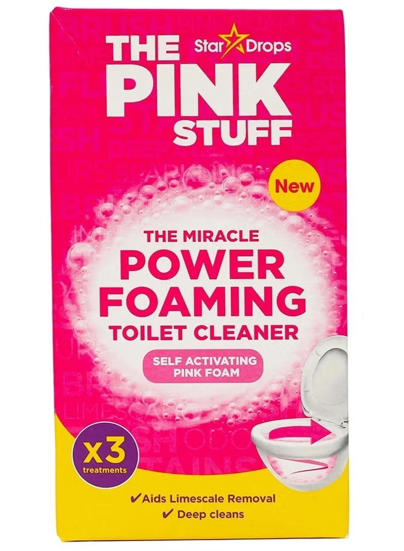 THE PINK STUFF Miracle Foaming Toilet Cleaner – Deep Cleaning, Stain & Limescale Removal, Fresh Scent – 100g - Image 2