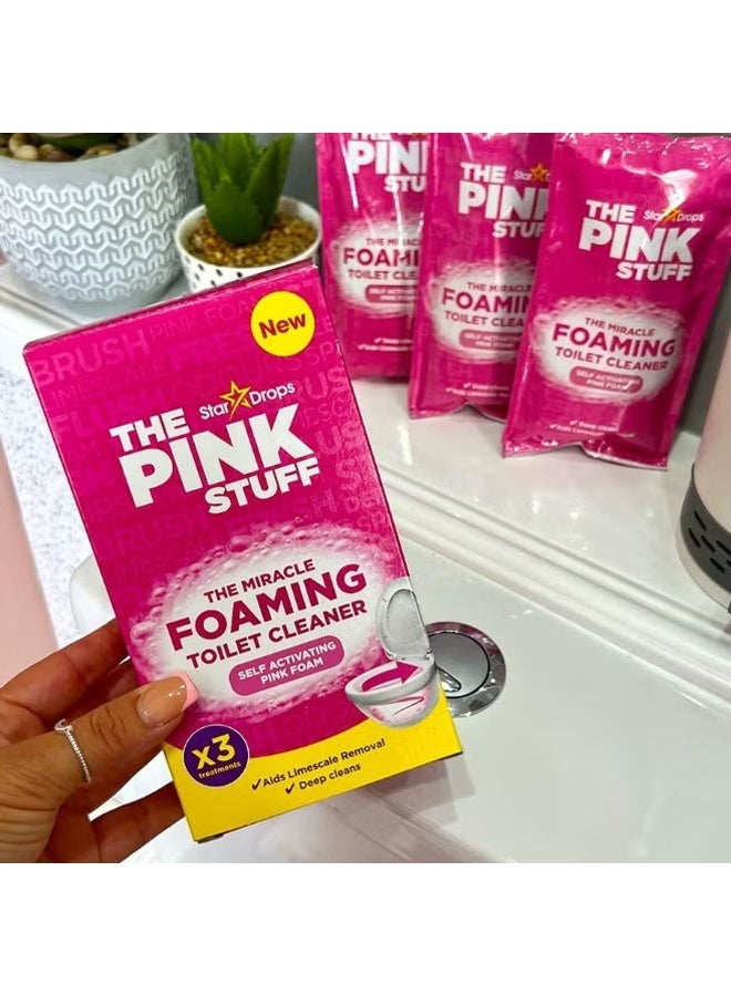 THE PINK STUFF Miracle Foaming Toilet Cleaner – Deep Cleaning, Stain & Limescale Removal, Fresh Scent – 100g - Image 5