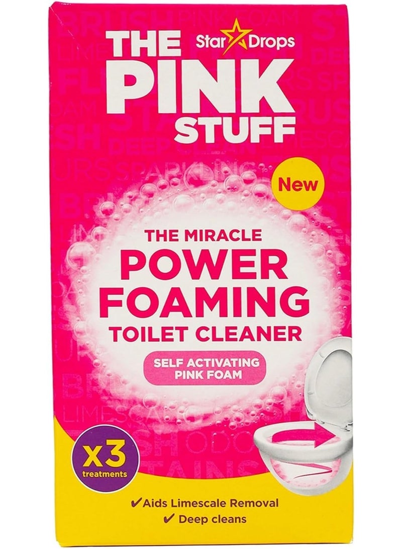 THE PINK STUFF Miracle Foaming Toilet Cleaner – Deep Cleaning, Stain & Limescale Removal, Fresh Scent – 100g - Image 1