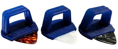 Epic Accessories GripGenie 3-Pack Guitar Pick Grips with Loop and 3 Medium Guitar Picks .71mm | Never Drop Your Pick Again | Patent Pending from Epic Accessories - Image 1
