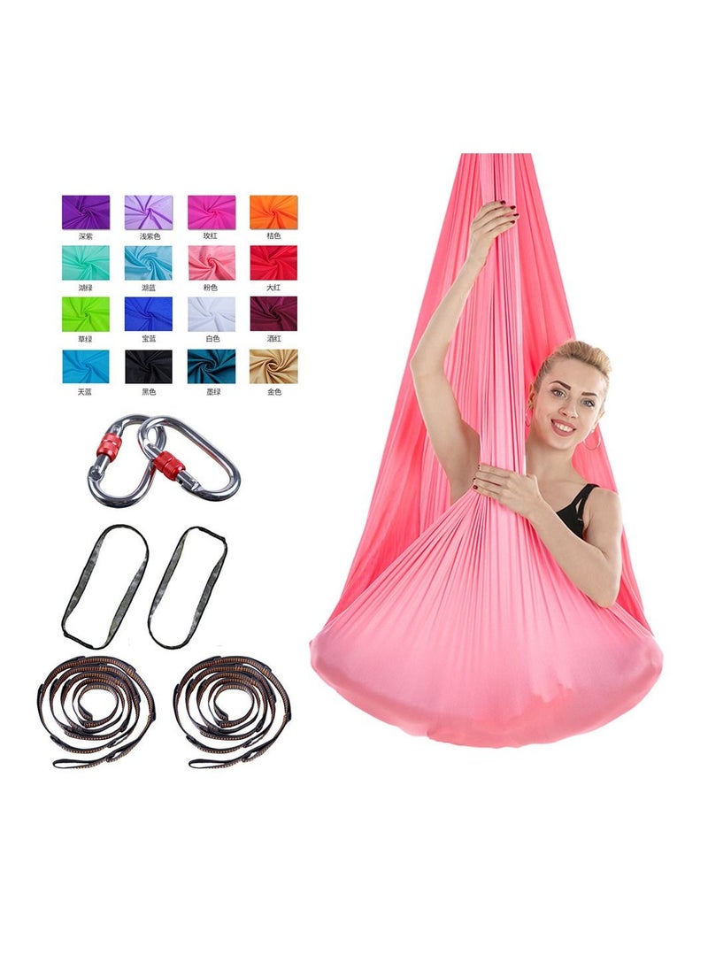 Loquat - 1 Set Comfortable Wear-Resistant Aerial Yoga Hammock Size 400*280cm - Image 1