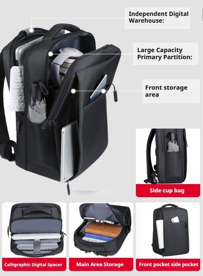 M MIAOYAN M MIAOYAN Men's casual usb sports backpack business commuting computer bag travel backpack  - Image 2