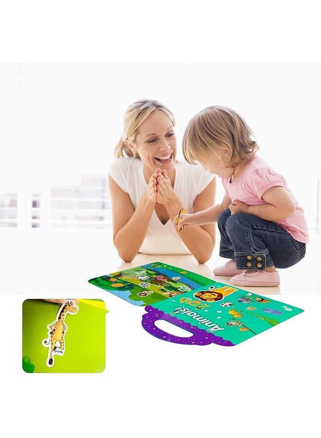 Chocozone 32 Reusable Stickers Book Waterproof Stickers Toys for 2 Years Old Boys & Girls Learning Preschool Educational Book for Kids (Multicolor) -Pack of 2 - Image 4