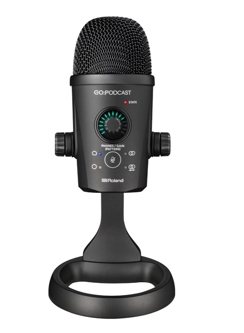 Roland ميكروفون USB رولاند GO:PODCAST وتطبيق البث المباشر المحمول - Image 1