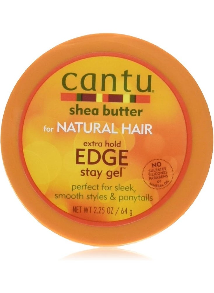 Cantu Shea Butter Extra Hold Edge Stay Hair Gel 64g