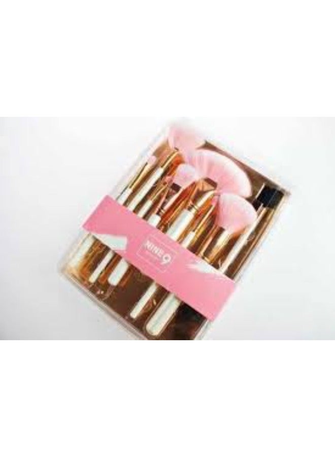 NINE 9 BEAUTY Brush Set - Soft Bristles for Skin with 8 Multi-Use Pieces - Image 3