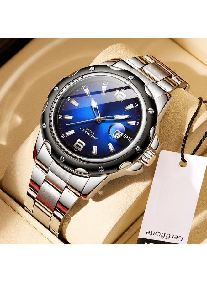 Curren Watch for Men Quartz Chronograph - Waterproof Man Watch with Sub-Dials, Premium Wacht Man Executive Fashion Accessory - Image 2