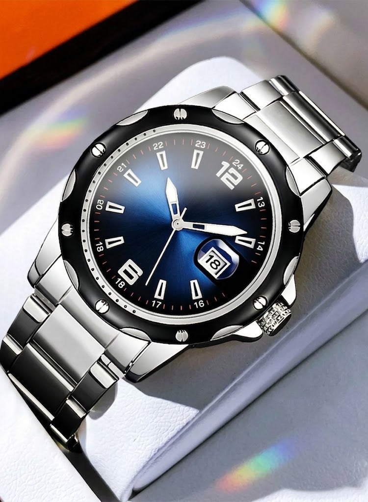 Curren Watch for Men Quartz Chronograph - Waterproof Man Watch with Sub-Dials, Premium Wacht Man Executive Fashion Accessory - Image 1