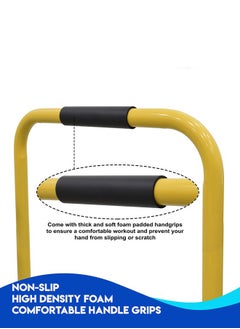 XiuWoo Heavy Duty Adjustable Height Portable Multi-Function Dip Stand Fitness Bar With Safety Connector for Home Training Bar Exercise, maximum user weight 200kg  - Image 3