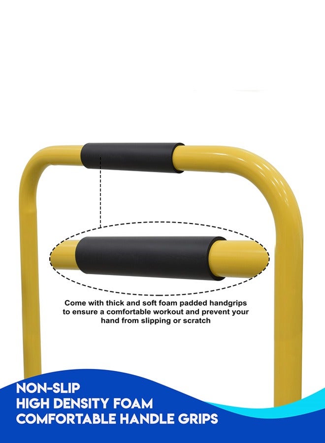 XiuWoo Heavy Duty Adjustable Height Portable Multi-Function Dip Stand Fitness Bar With Safety Connector for Home Training Bar Exercise, maximum user weight 200kg  - Image 3