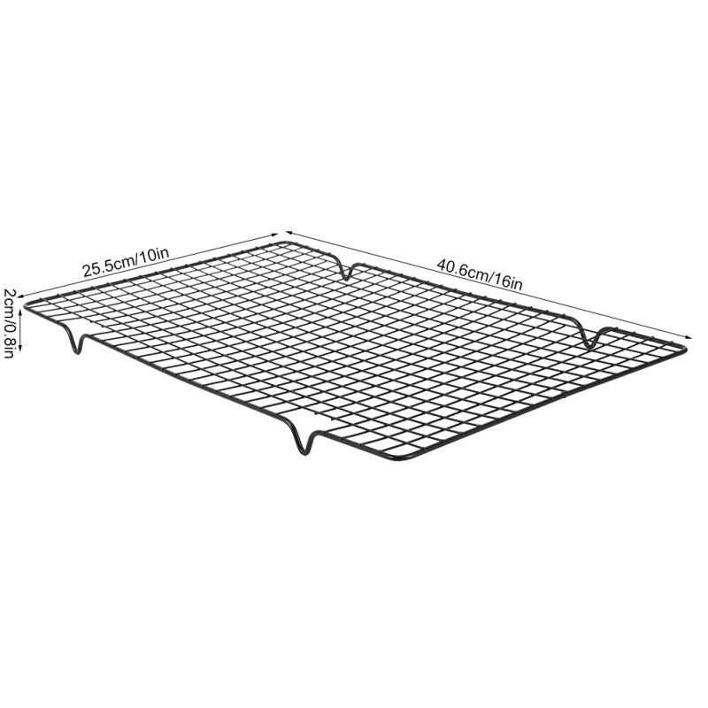 MultiPurpose Barbecue Grill: Food-grade Iron Material, Non-stick Surface, Optimal Air Circulation - Cooling Rack Grid Net for Outdoor Baking And Home Kitchen Use - Image 2