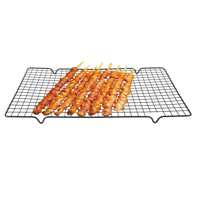 MultiPurpose Barbecue Grill: Food-grade Iron Material, Non-stick Surface, Optimal Air Circulation - Cooling Rack Grid Net for Outdoor Baking And Home Kitchen Use - Image 4