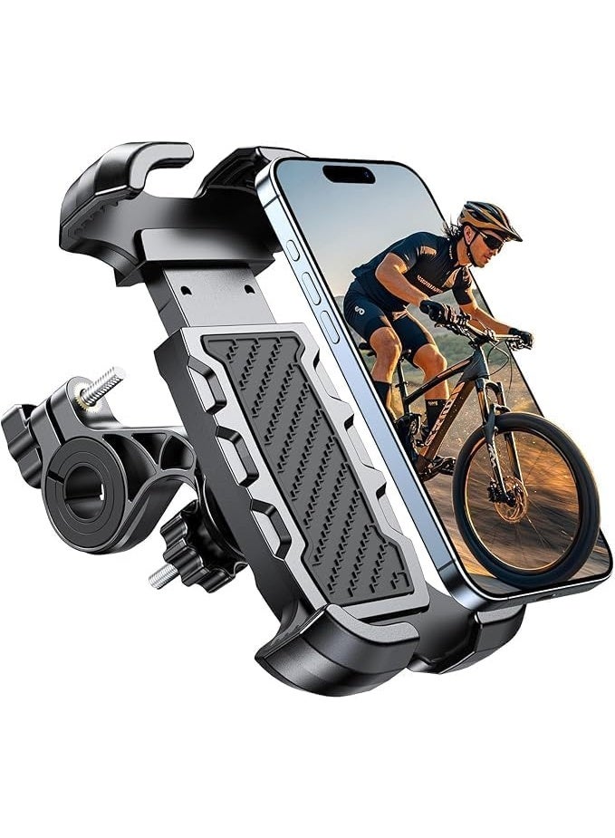 360 Degree Rotating Anti-slip Easy Installation Adjustable Bike and Motorcycle Phone Holder for All Phones - Image 4