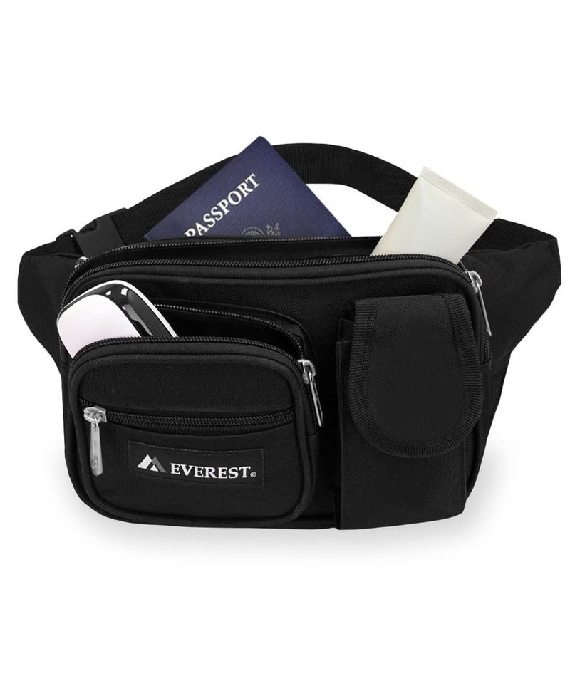 Everest Multiple Pocket Waist Pack, Navy, One Size - Image 4