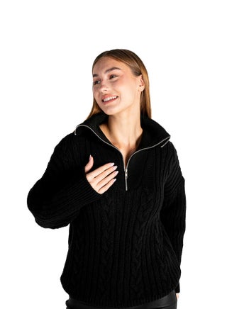 THICK CAPELS LONG SLEEVES PULLOVER WITH HALF ZIPPER - pzsku/ZF5DF86B9F0C810C826D6Z/45/_/1709029478/8eac9150-e780-4ba5-8bce-8d1a7b3c89fb