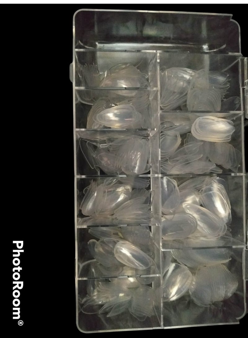 أظافر صناعية - 100 قطعة. شفاف - Image 1