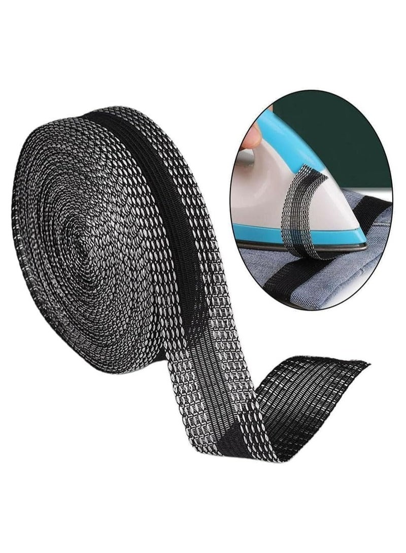 Oasisgalore 3pcs Permanent Washable Iron-On Hem Clothing Tape, Self-Adhesive for Pants & Clothes (Black, White, Gray)  - Image 5