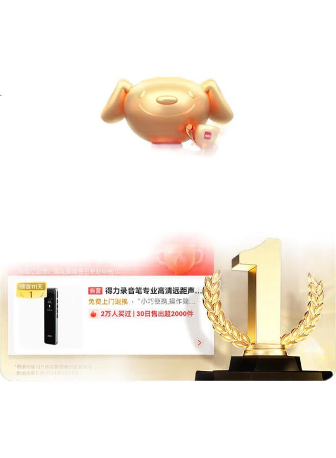 Deli مسجل صوت دلي، جهاز تسجيل احترافي محمول للاجتماعات، وقت انتظار طويل، مسجل مدمج، جهاز استماع وتسجيل بعيد المدى، نموذج أعمال مطور Mp501 - Image 3